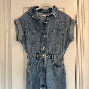 Zara denim romper